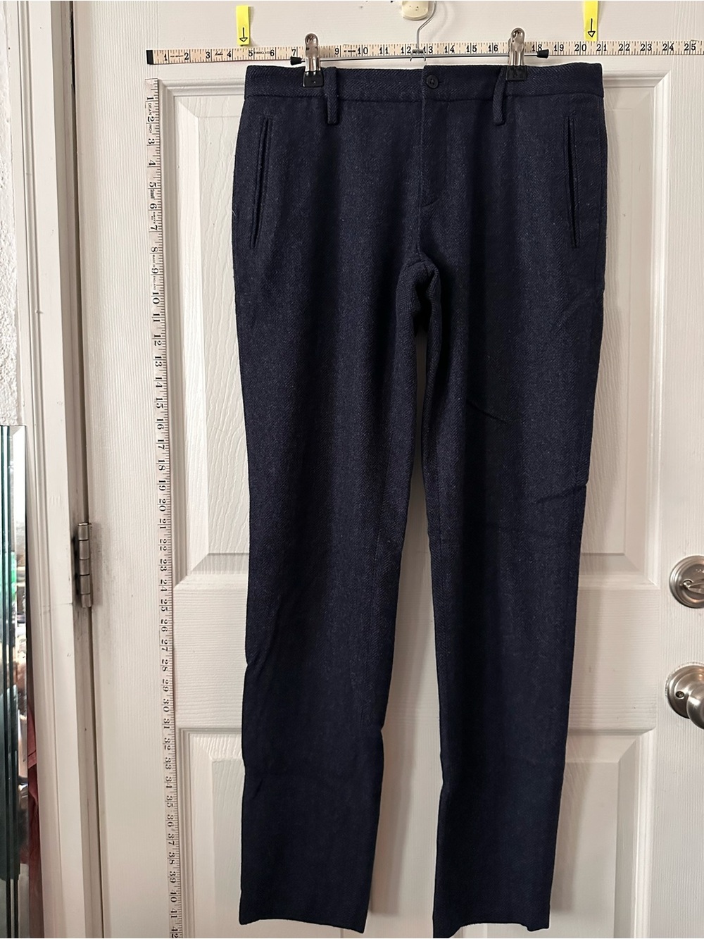 Uniqlo Ines de la Fressange Women's Navy Tailored Straight-Leg Trousers